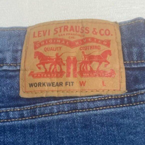NWOT LEVI’S Men’s Workwear Fit Blue Denim Jeans Size 56x32 - Picture 7 of 10
